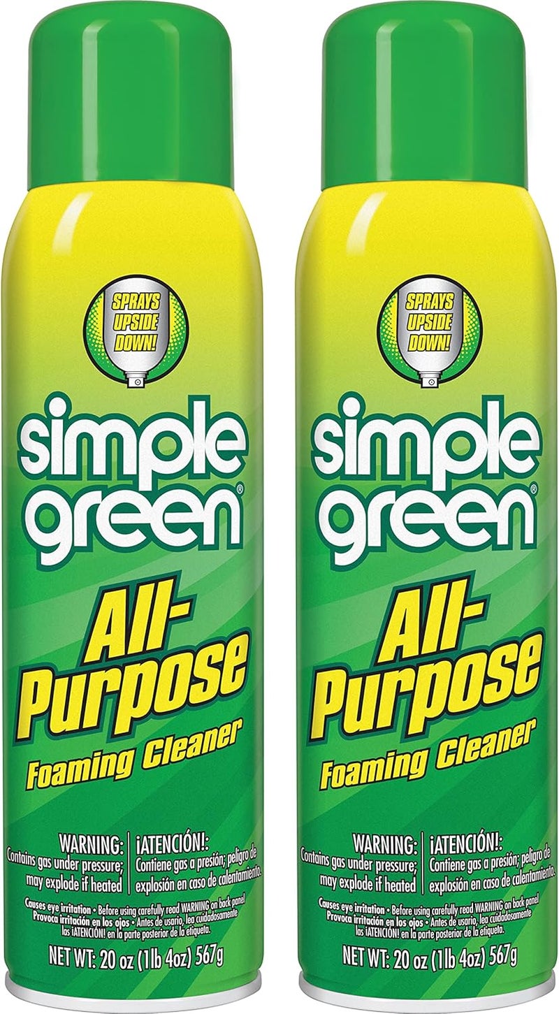 simple green All-Purpose Foaming Aerosol Cleaner, All-Purpose Cleaning and Degreasing, 20 Oz (Pack of 2) - Image 1